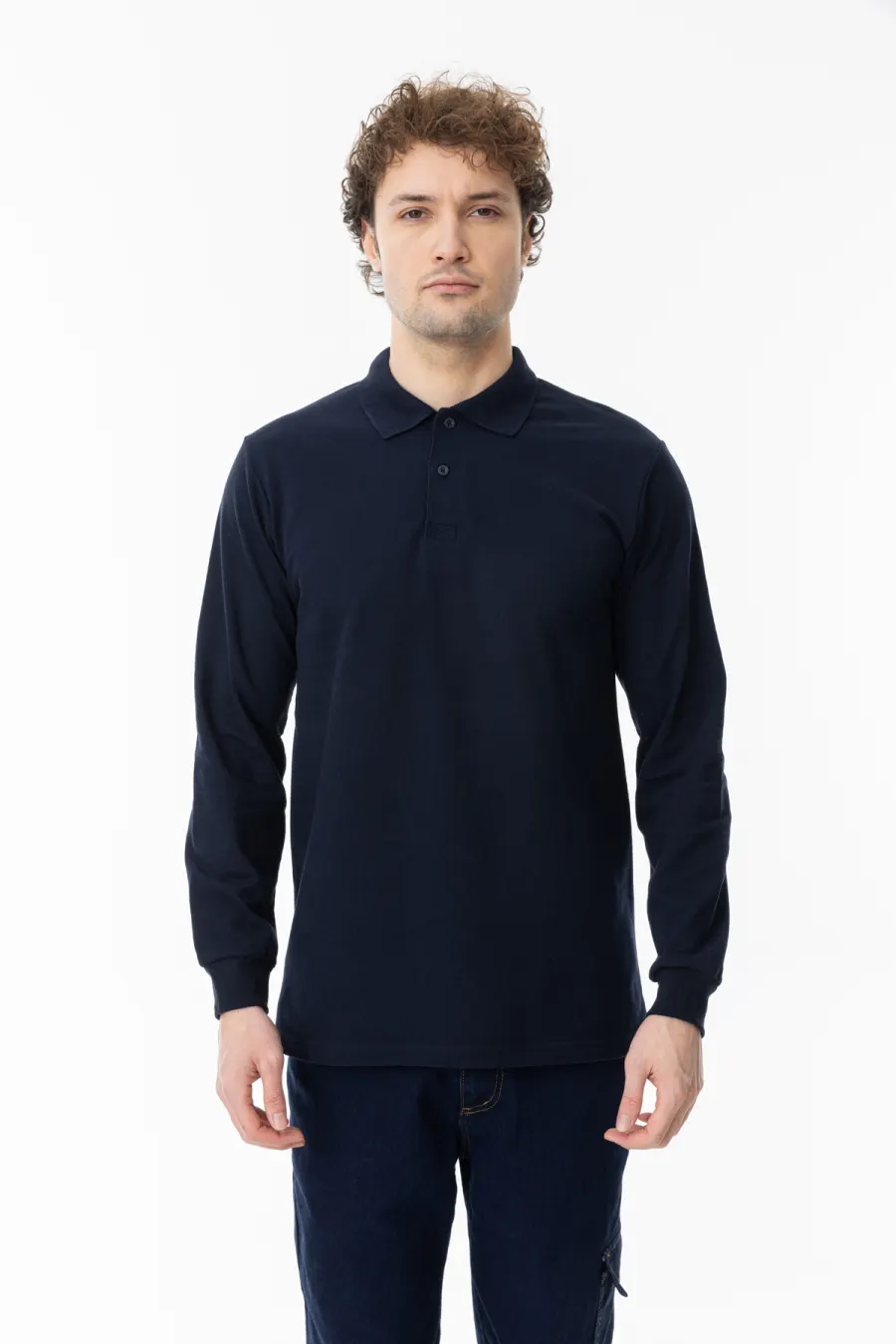 POLO YAKA UZUN KOL OPEN-END T-SHIRT