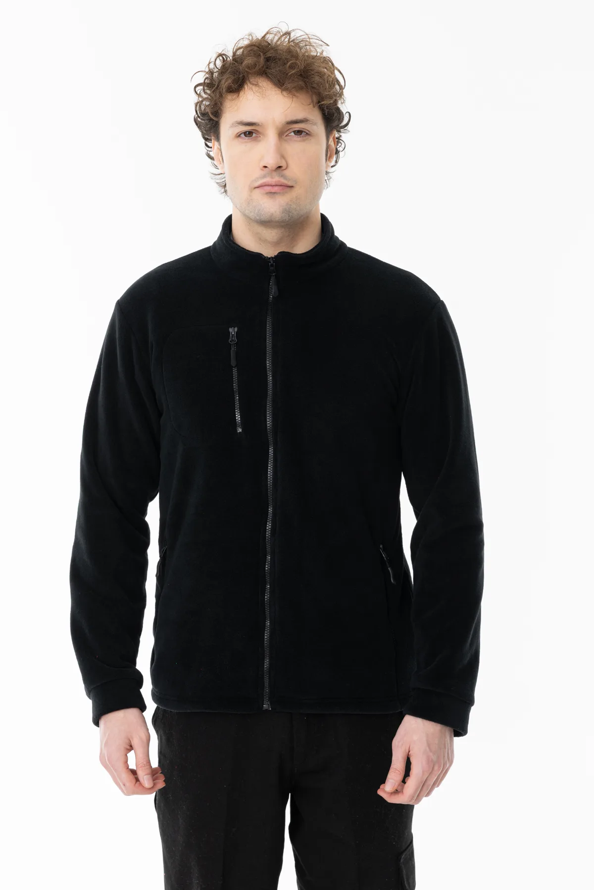 3 CEP FERMUARLI POLAR CEKET